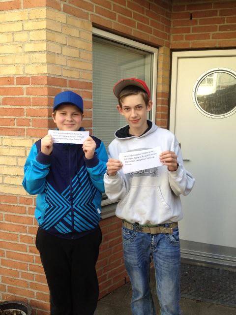 Tobias og Rasmus naboer